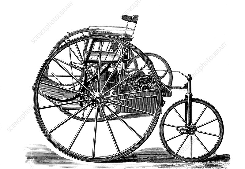 Prototype of 1800's electric tricycle